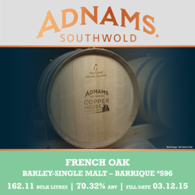 Adnams - Single Malt - 1st Fill French Oak Barrique #596