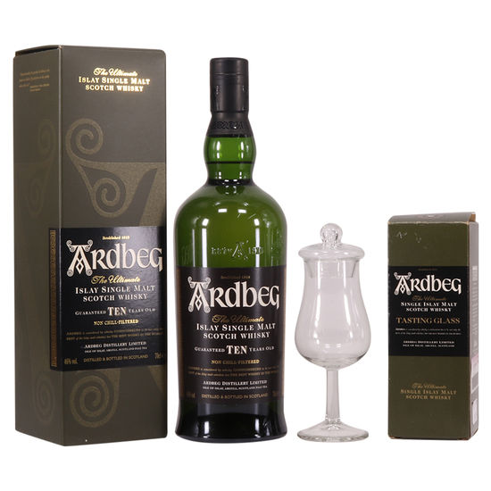 Ardbeg - 10 Year Old with glass