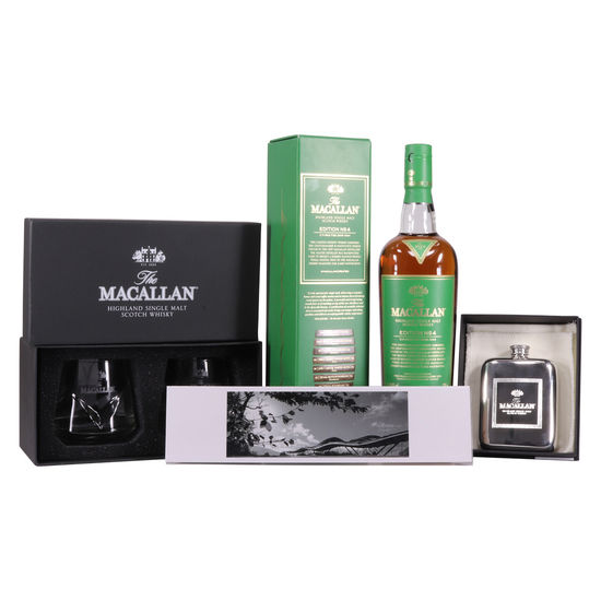Macallan - Edition No.4, Limited Edition Paolo Pellegrin Print, Glasses & Hip flask - 2018