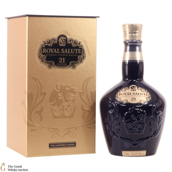 Chivas - Royal Salute - 21 Year Old - Sapphire Flagon