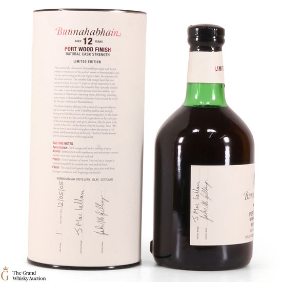Bunnahabhain 12 Year Old Port Wood Finish Feis Ile 05 Auction The Grand Whisky Auction