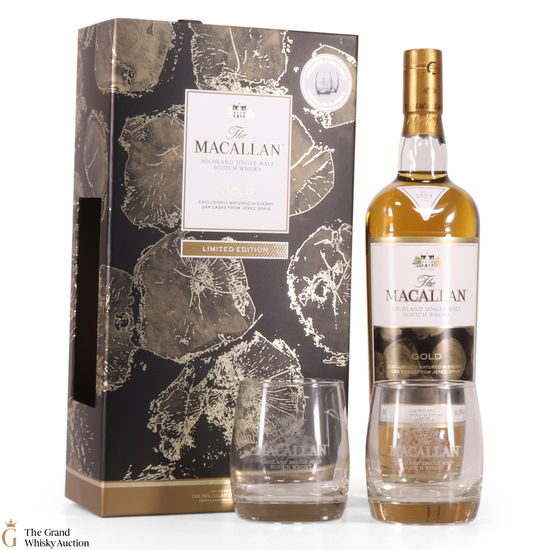 Macallan - Gold - Limited Edition with 2x Glasses