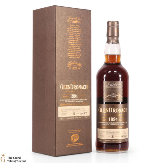 Glendronach - 21 Year Old - 1994 Single PX Cask #339