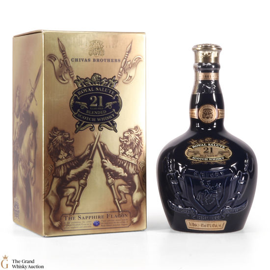 Chivas - Royal Salute - 21 Year Old - Sapphire Flagon