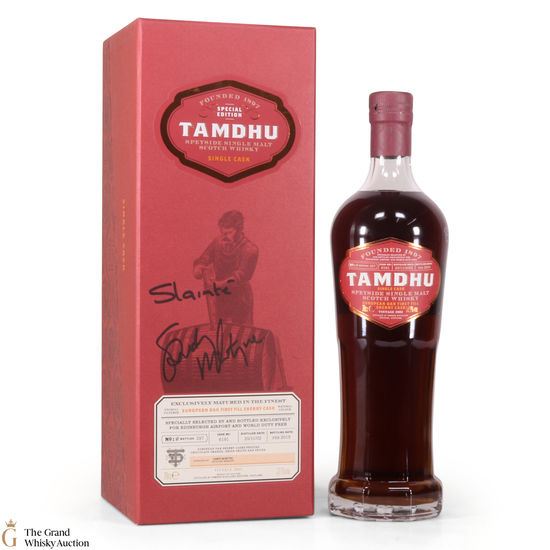 Tamdhu - 2002 Single Cask #6191 - Edinburgh Airport - Signed by Sandy McIntyre