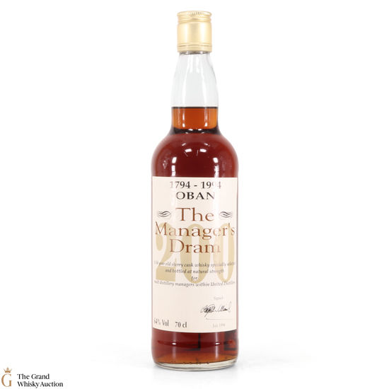 Oban - 16 Year Old - Managers Dram 1994 - 200th Anniversary