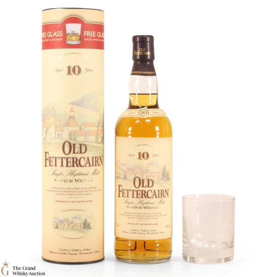 Old Fettercairn - 10 Year Old + Glass