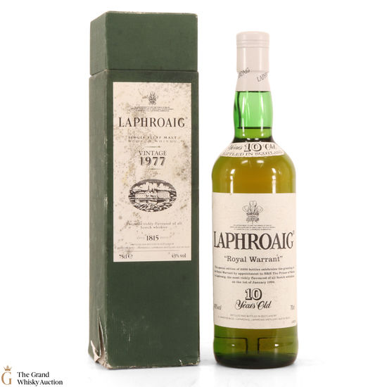 Laphroaig - 10 Year Old - 1994 Royal Warrant Laphroaig - 10 Year Old - 1994 Royal Warrant