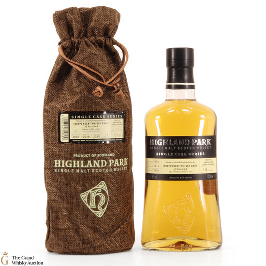 Highland Park - 14 Year Old - 2005 Single Cask Independent Whisky Bars of Scotland Cask #2390