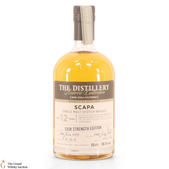Scapa - 12 Year Old 2003 - Cask Strength Edition 9-12 & 14-16.
