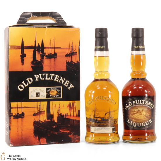 Old Pulteney - 12 Year Old and Liqueur Gift Pack 2 x 50cl