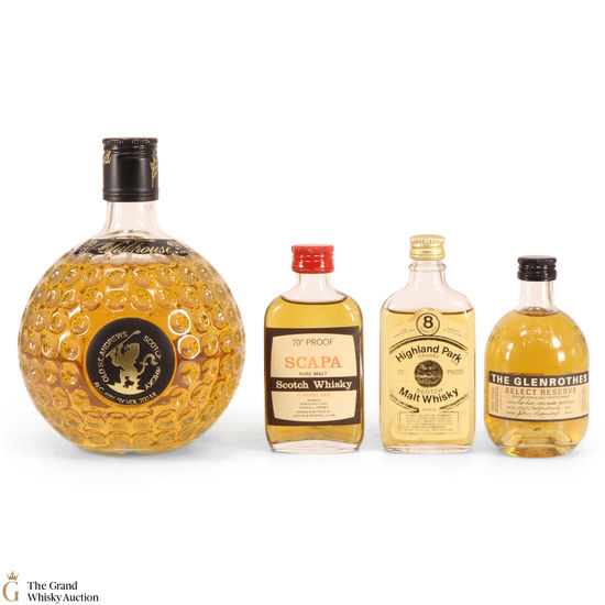 1 x 70cl & 3 x Assorted Miniatures