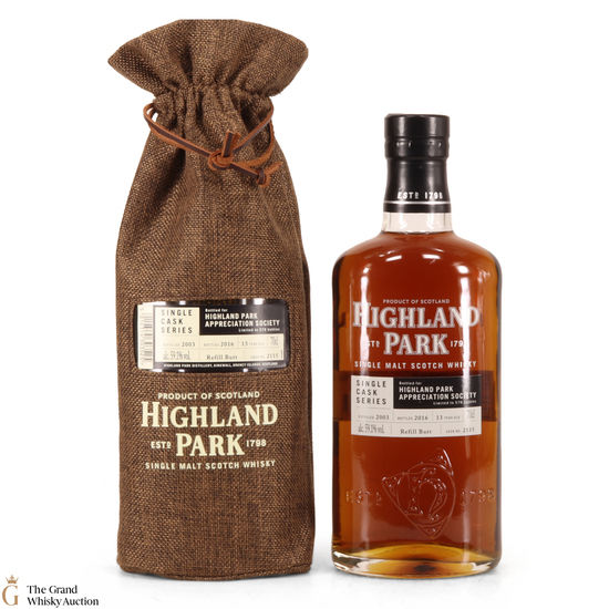 Highland Park - 13 Year Old - Single Cask #2115 - Highland Park Appreciation Society