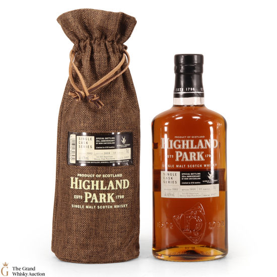 Highland Park - 2002 15 Year Old - Single Cask #1937 / WoW Switzerland 20th