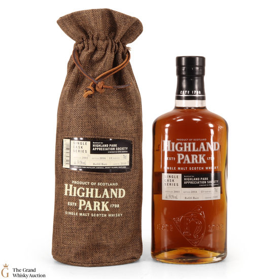 Highland Park - 13 Year Old - Single Cask #2115 - Highland Park Appreciation Society
