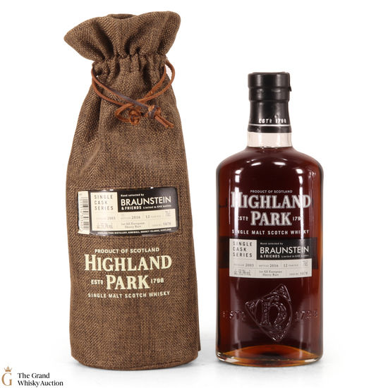 Highland Park - 12 Year Old 2003 Single Cask  #5878 Braunstein & Friends