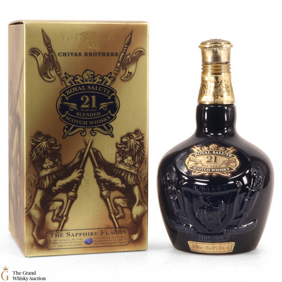 Chivas - Royal Salute - 21 Year Old - Sapphire Flagon