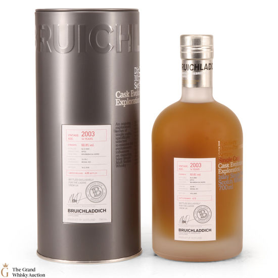 Bruichladdich - 2003 14 Year Old -  Micro Provenance Bourbon/ Calvados