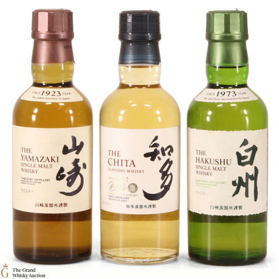 Hakushu Yamazaki Chita 3 x 180ml Auction | The Grand Whisky Auction