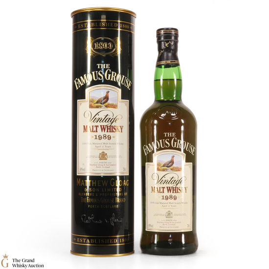Famous Grouse - 12 Year Old 1989 Vintage Matthew Gloag