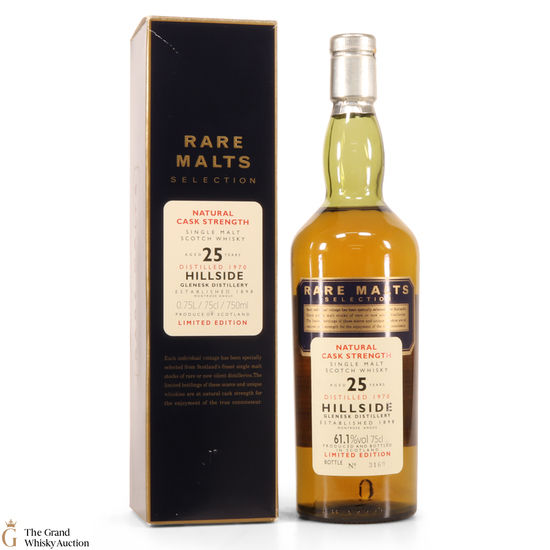 Hillside - 25 Year Old Rare Malts 61.1% 75cl 1970