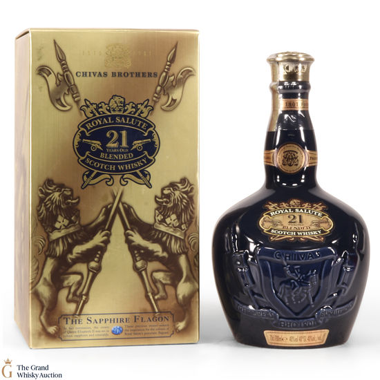 Chivas - Royal Salute - 21 Year Old - Sapphire Flagon