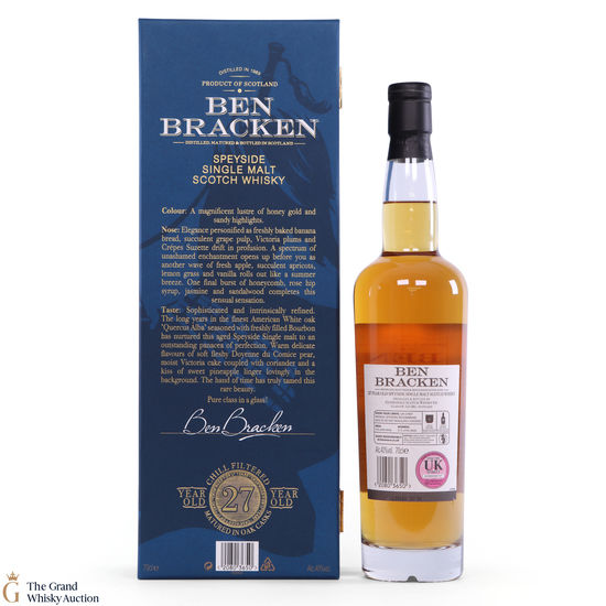 Ben Bracken - 27 Year Old - Speyside Auction | The Grand Whisky Auction