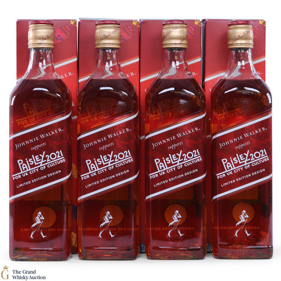 Johnnie Walker - Red Label Limited Edition Paisley 2021 UK City of Culture x 4