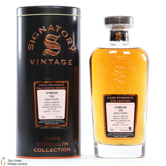 Clynelish - 23 Year Old 1995 - Signatory - Cask Strength