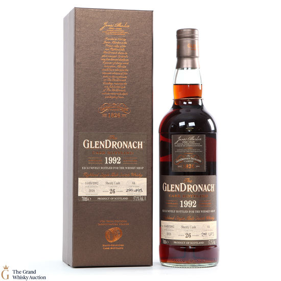 Glendronach - 26 Year Old - 1992 Single Cask #64 Whisky Shop