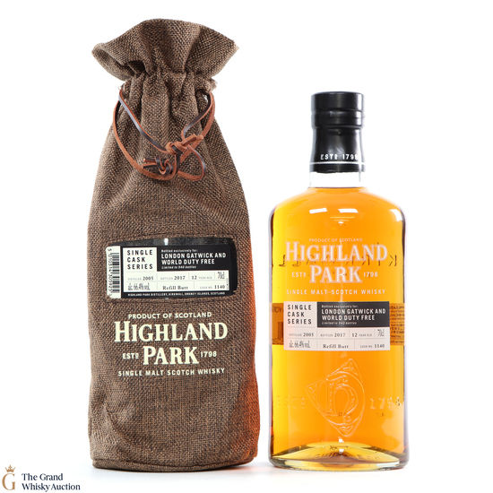 Highland Park - 12 Year Old - Single Cask Series - London Gatwick and World Duty Free