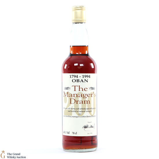 Oban - 16 Year Old - Managers Dram 1994 - 200th Anniversary