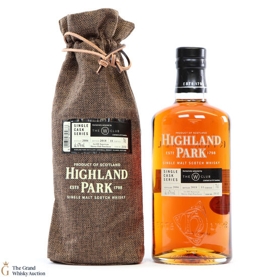 Highland Park - 11 Year Old - Single Cask #2132 - The W Club