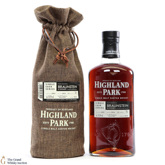Highland Park - 12 Year Old 2003 Single Cask  #5878 Braunstein & Friends