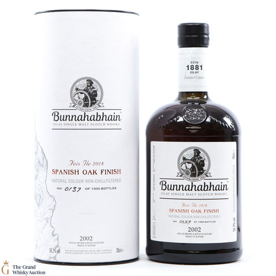 Bunnahabhain - 2002 Spanish Oak Finish - Fèis Ìle 2018
