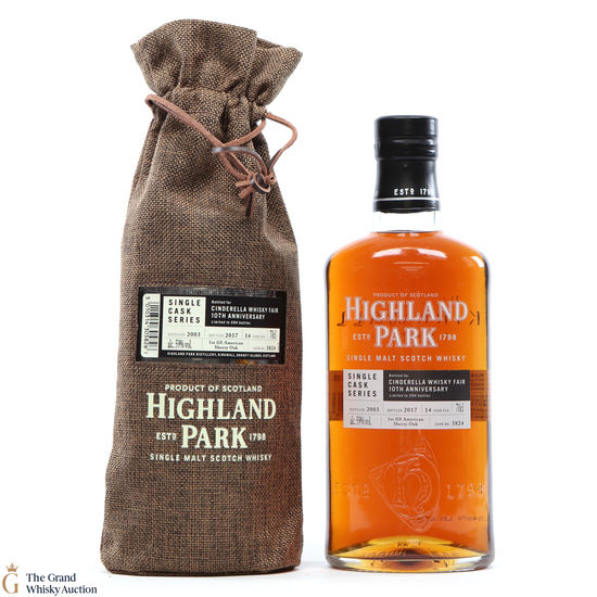 Highland Park - 14 Year Old - Single Cask #3824 - Cinderella Whisky Fair 10th Anniversary