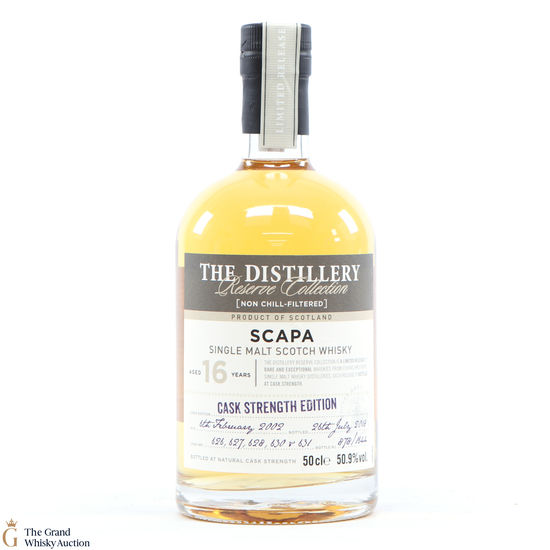 Scapa - 16 Year Old 2002 - Casks #626, 627, 628, 630 and 631.