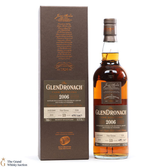 Glendronach - 13 Year Old - 2006 PX Cask #6189 Heathrow