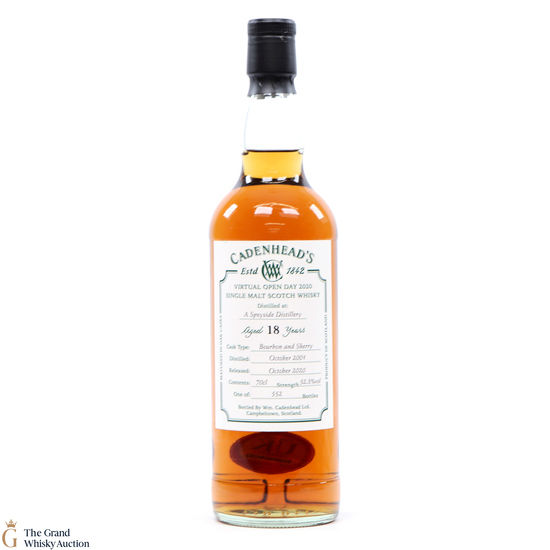 Cadenhead's - 18 Year Old "A Speyside Distillery" 2001