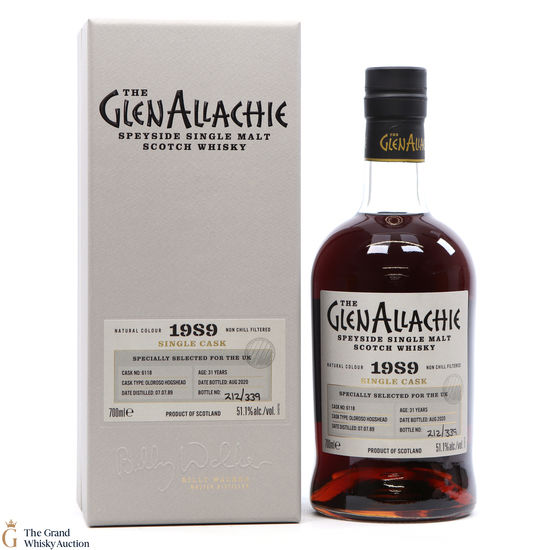 Glenallachie - 31 Year Old 1989 Single Cask #6118