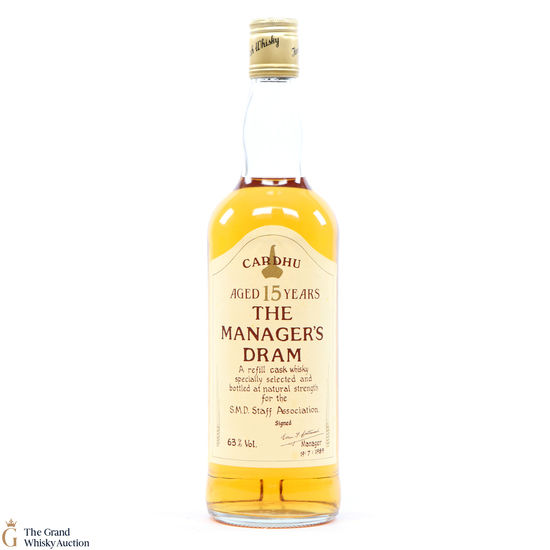 Cardhu - 15 Year Old -  Manager's Dram 1989
