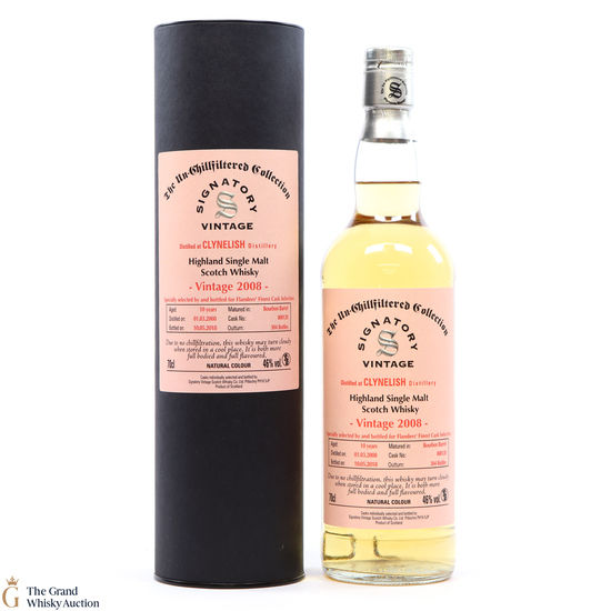 Clynelish - 10 Year Old 2008 #800120 - Signatory Vintage