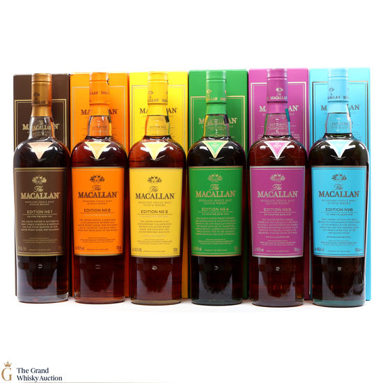 Macallan - Edition 1,2,3,4,5 & 6