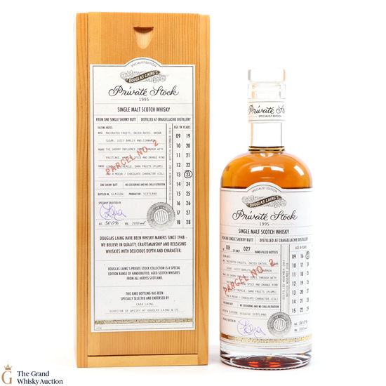 Craigellachie - 23 Year Old Private Stock 1995 Douglas Laing
