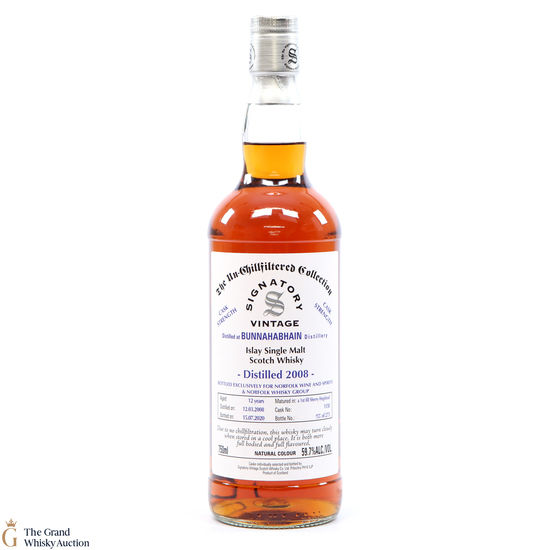 Bunnahabhain - 12 Year Old 2008 Signatory #1158