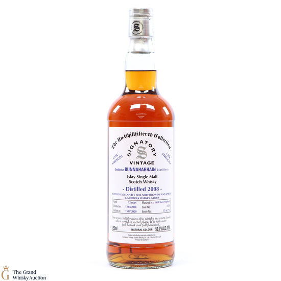 Bunnahabhain - 12 Year Old 2008 Signatory #1158