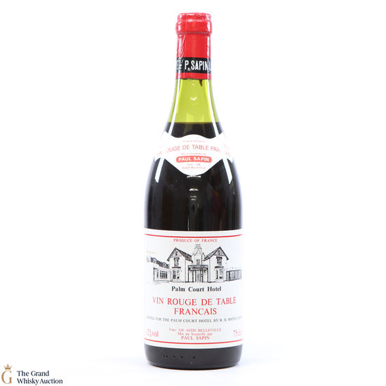 Vin Rouge De Table Francais - Palm Court