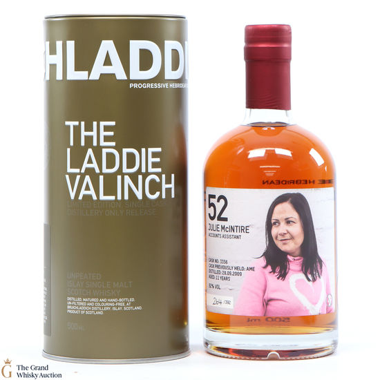Bruichladdich - 11 Year Old - Valinch 52 - Julie McIntyre (50cl)