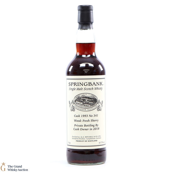 Springbank - Cask #341 1993 Fresh Sherry 2018