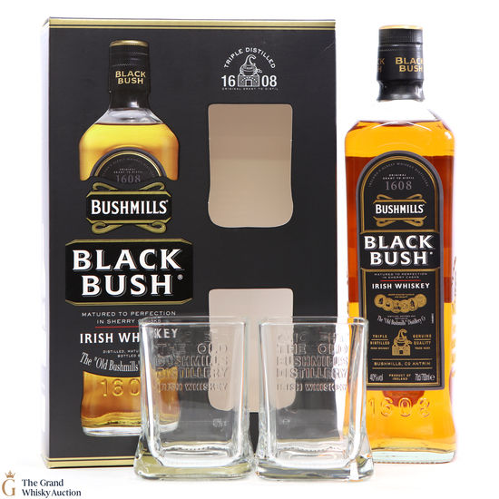 Bushmills - Black Bush & Glasses